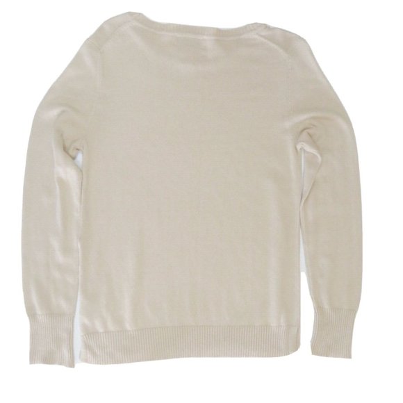 Nanette Lepore Women's Sweater Size M 100% 2 Ply Cashmere Oatmeal Beige - Picture 2 of 13